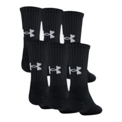 Under Armour Crew Sock - Boys' (6 Pack)